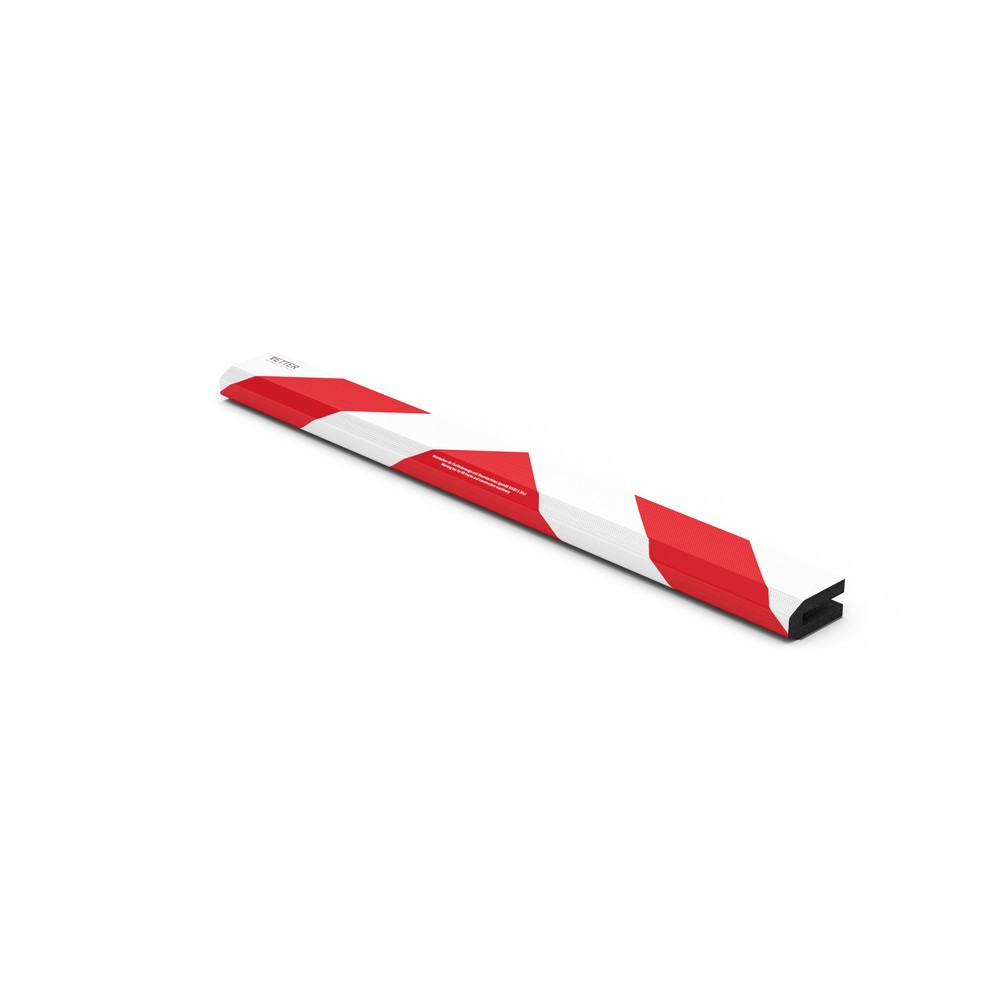 Produktabbildung: VETTER® ZEBRA Warnbalken für Gabelzinken mit Magneten, Länge 1.000 mm