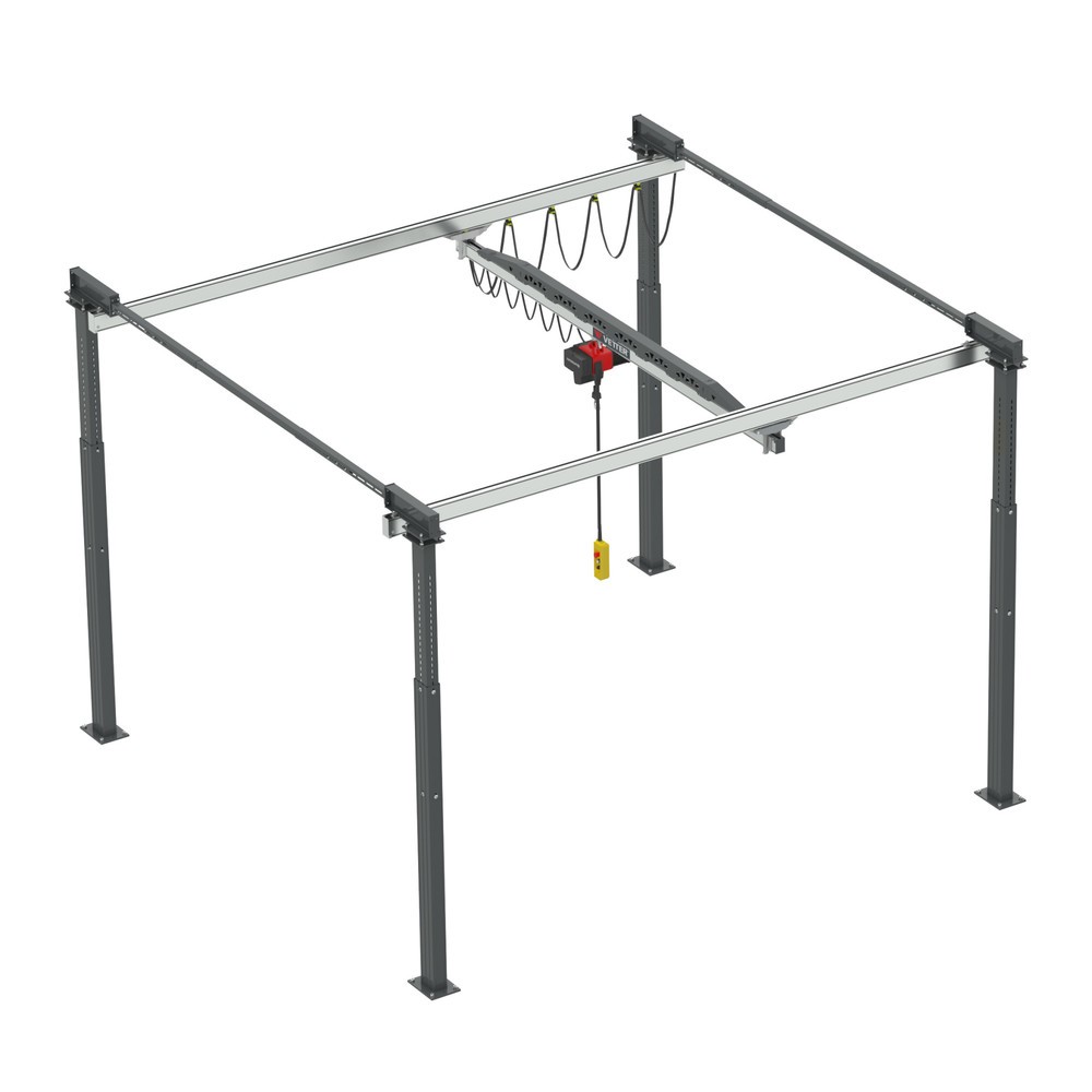 Produktabbildung: VETTER® Zweischienen-Portalkran ErgoLine®, Ausladung 2.420 mm, TK 125 kg