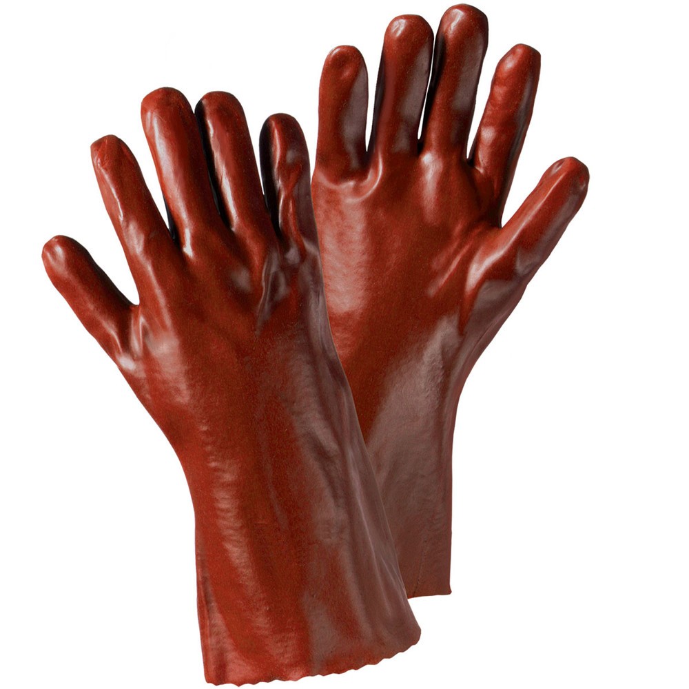Produktabbildung: VINYL-35 Handschuh rotbraun, Größe