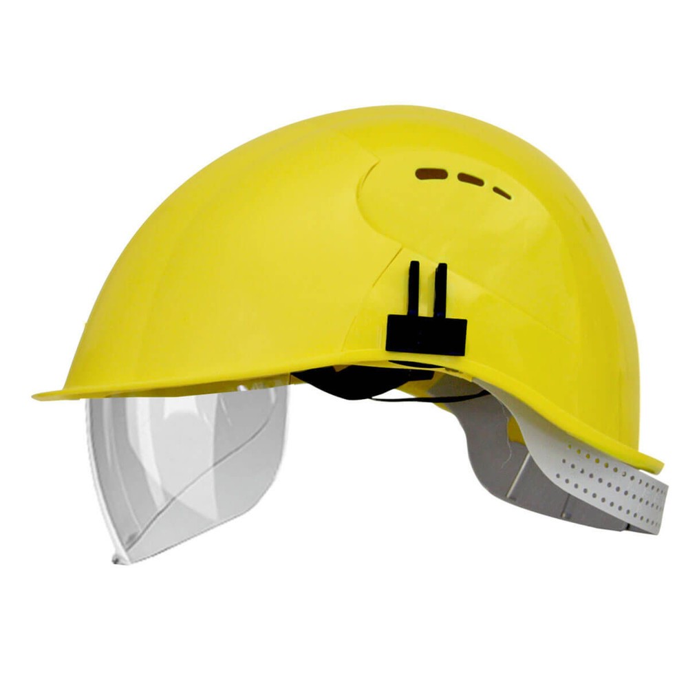 Produktabbildung: VisorLight Schutzhelm mit integriertem Visier, gelb