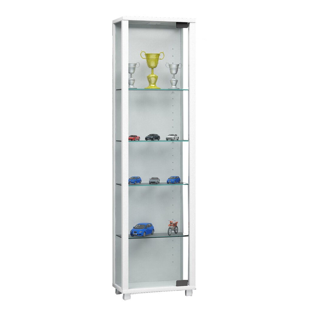 VCM Vitrine Edana Mini, mit 4 Einlegeböden, ohne Beleuchtung, weiß Produktabbildung: VCM Vitrine Edana Mini, mit 4 Einlegeböden, ohne Beleuchtung, weiß