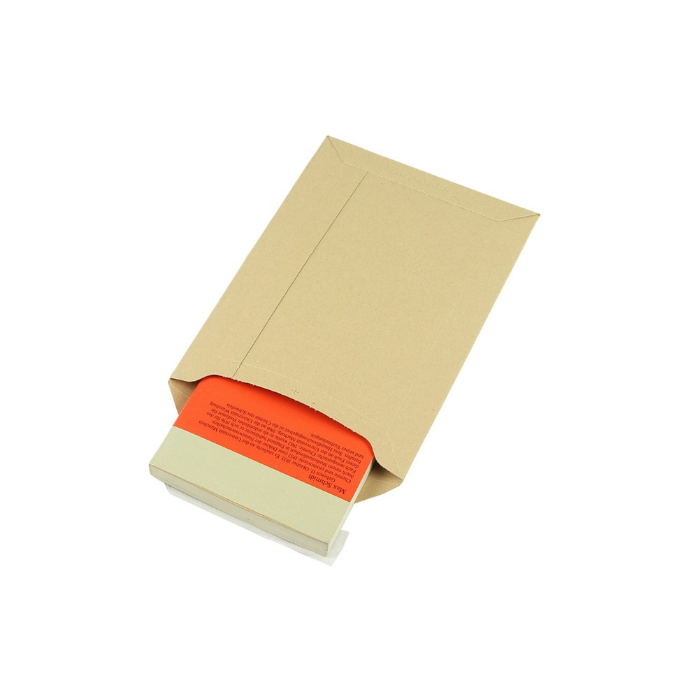 Produktabbildung Nr. 3: Vollpapp-Versandtasche, 175x250mm, A5, 450g/qm, mit SK-Verschluss, 1 VE = 100 Stk