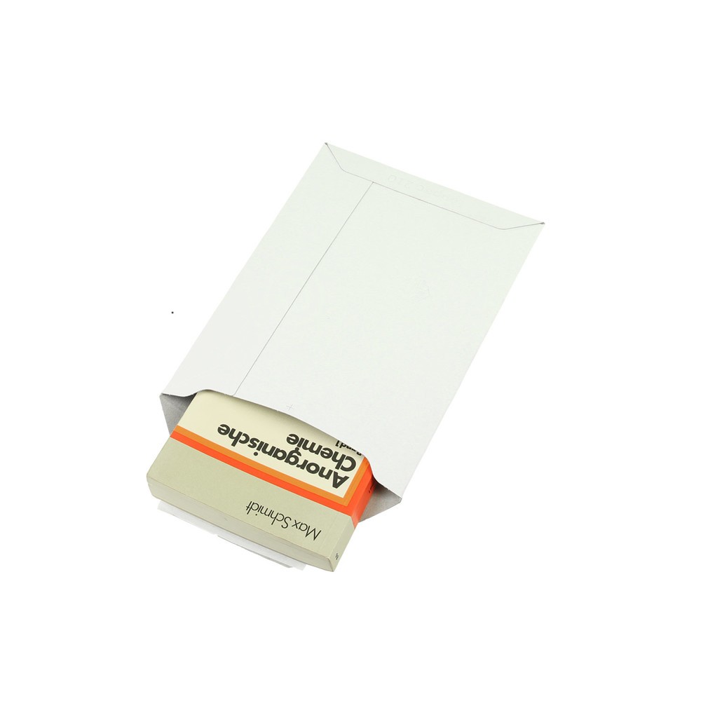 Produktabbildung Nr. 3: Vollpapp-Versandtasche, 175x250mm, A5, 500g/qm, weiss, mit SK-Verschluss, 1 VE = 100 Stk