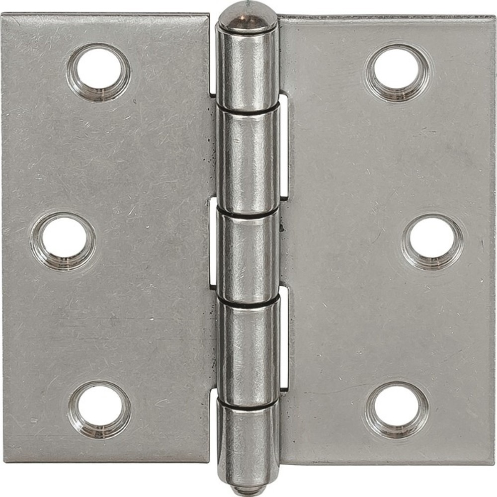 Produktabbildung: VORMANN Scharnier, Stärke 1,75 mm Edelstahl V2A, Breite 75 mm, käntig