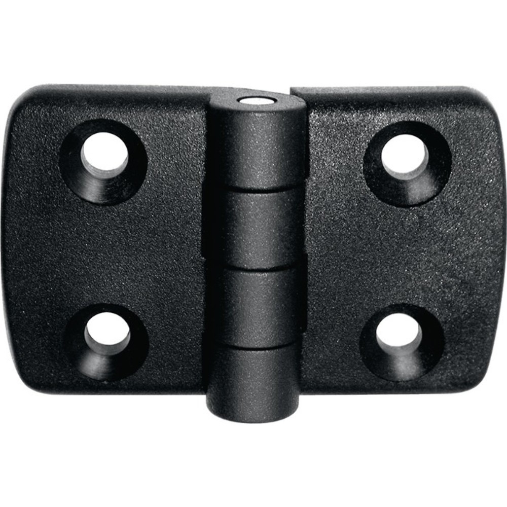 Produktabbildung: VORMANN Scharnier, Stärke 8,3 mm Polyamid, Höhe 48 mm Breite 58 mm, schwarz