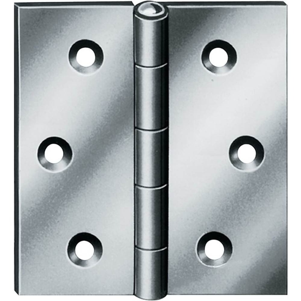 Produktabbildung: VORMANN Scharnier 10503, Stärke 1,5 mm Stahl, Höhe 80 mm Breite 80 mm, gerollt, käntig