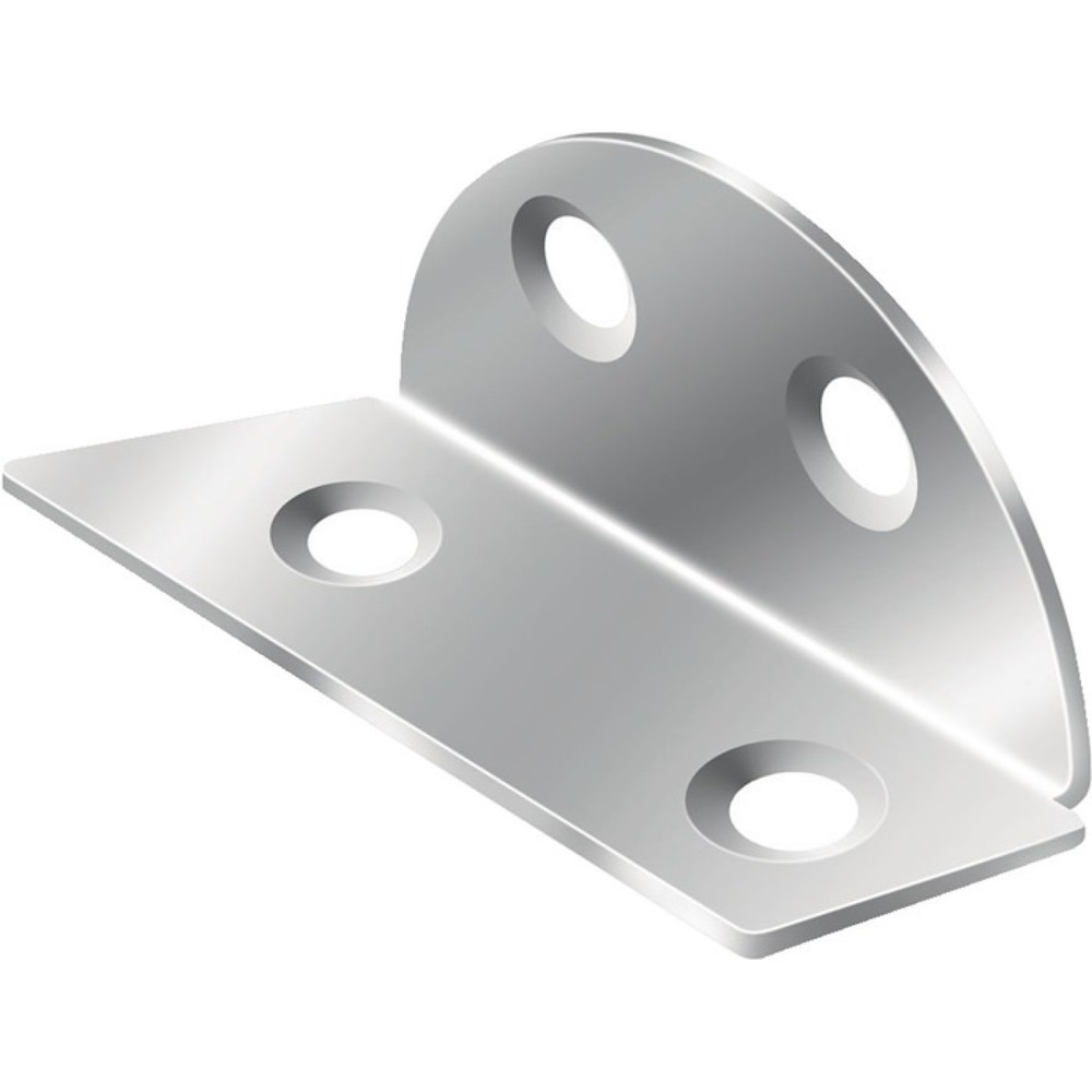 Produktabbildung: VORMANN Spanplattenwinkel, verzinkt, Maß a 40 mm Schenkellänge 40 mm, gleichschenklig
