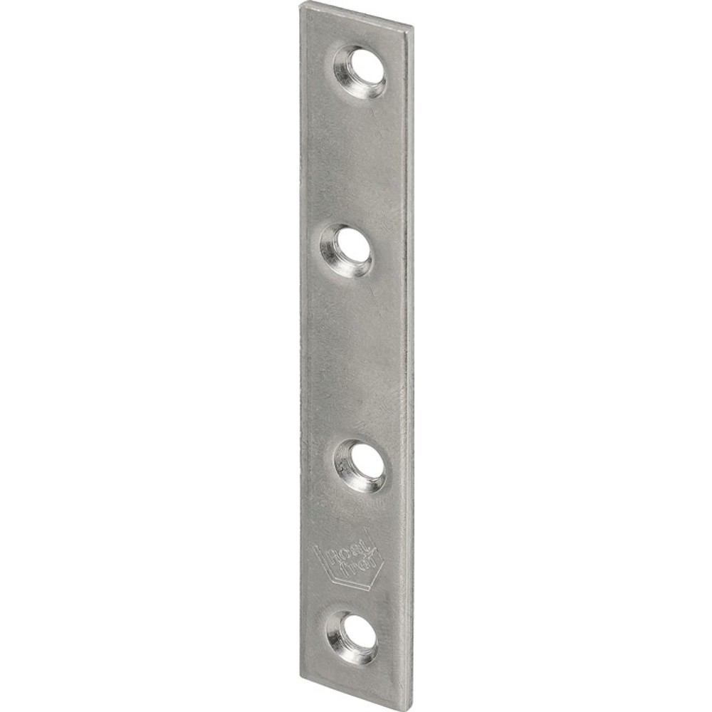 Produktabbildung: VORMANN Verbindungsblech, Edelstahl, Länge 100 mm Breite 15 mm Stärke 2 mm