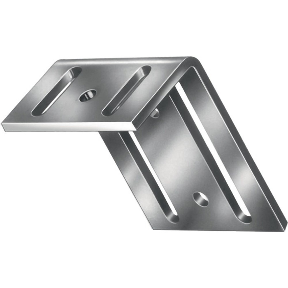 Produktabbildung: VORMANN Verstellwinkel stark, Stärke 3,5 mm Stahl roh, Länge 75 x 35 mm Breite 65 mm, blau verzinkt