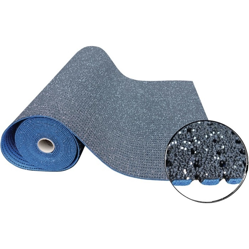 Produktabbildung: WADO Sicherheits-Bodenbelagsmatte BLACK-CAT Permagrip -BCG-, blau, Breite 1,2 m Länge 2,5 m Dicke 8 mm