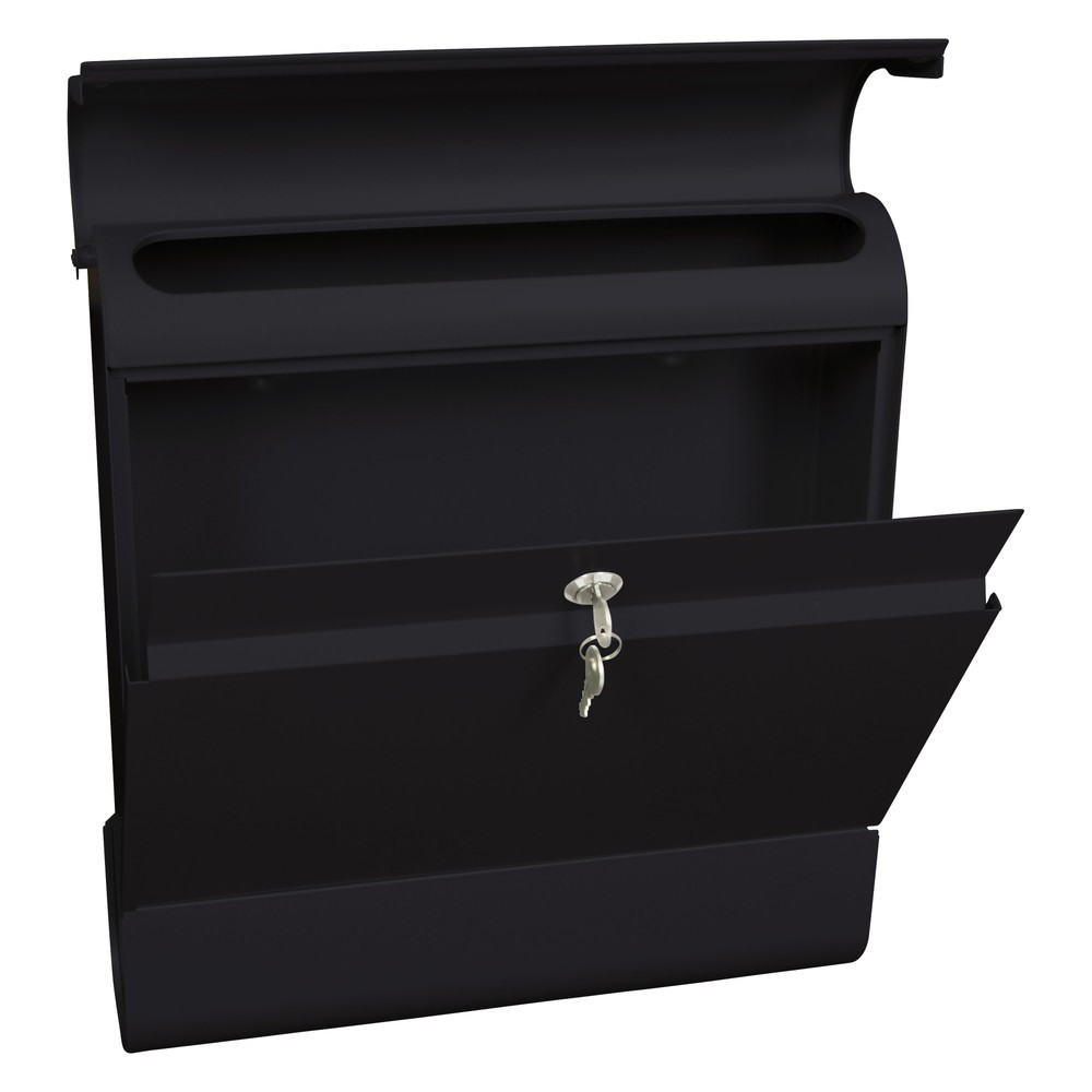 Produktabbildung Nr. 3: Wand-Briefkasten Armilan, aus verzinktem Stahl, mit Zylinderschloss, anthrazit