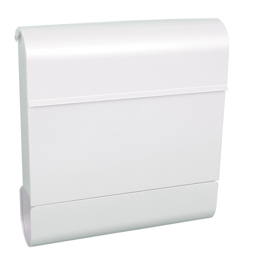 Produktabbildung Nr. 1: Wand-Briefkasten Armilan, aus verzinktem Stahl, mit Zylinderschloss, weiß