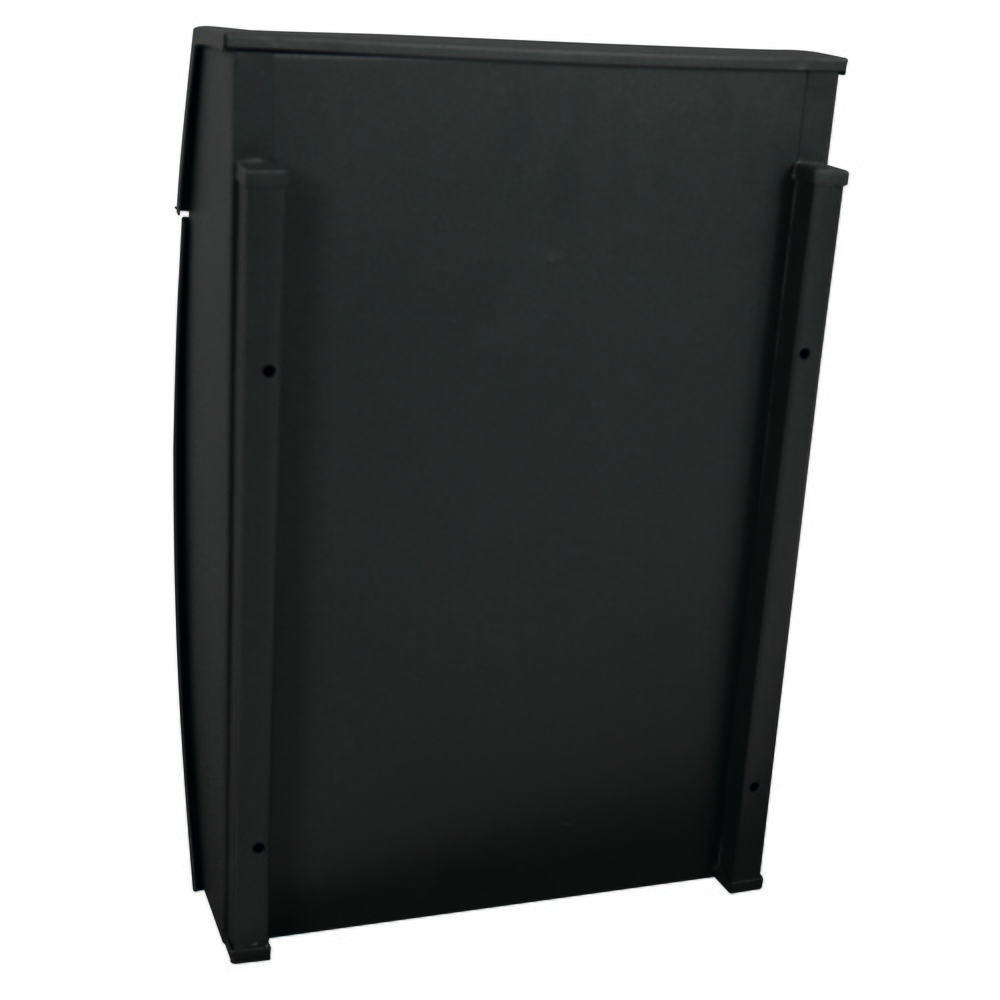 Produktabbildung Nr. 3: Wand-Briefkasten Geronan, aus verzinktem Stahl, mit Zylinderschloss, mattschwarz