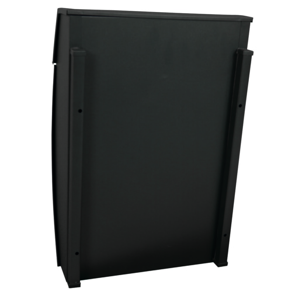 Wand-Briefkasten Geronan, aus verzinktem Stahl, mit Zylinderschloss, mattschwarz Produktabbildung Nr. 3: Wand-Briefkasten Geronan, aus verzinktem Stahl, mit Zylinderschloss, mattschwarz