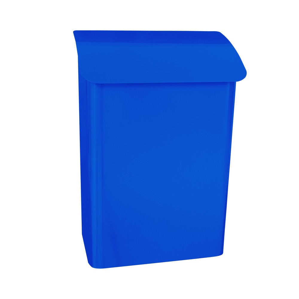 Produktabbildung: Wand-Briefkasten Denian, aus verzinktem Stahl, mit Zylinderschloss, blau