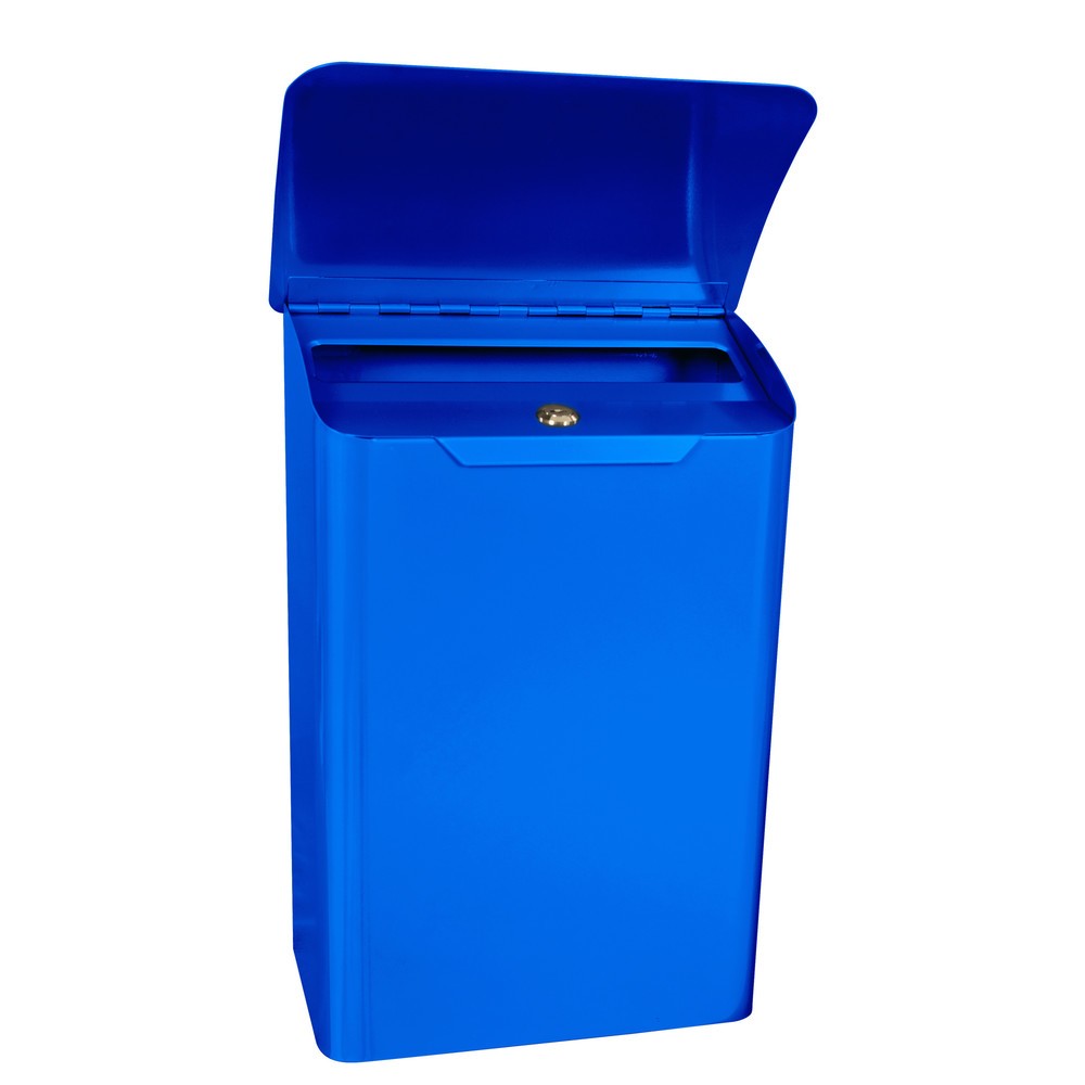 Produktabbildung Nr. 2: Wand-Briefkasten Denian, aus verzinktem Stahl, mit Zylinderschloss, blau