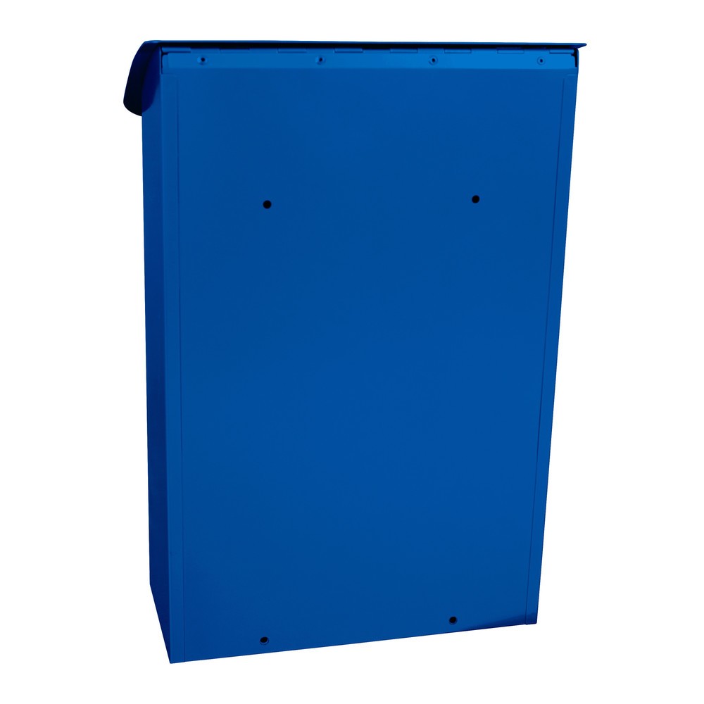 Produktabbildung Nr. 3: Wand-Briefkasten Denian, aus verzinktem Stahl, mit Zylinderschloss, blau
