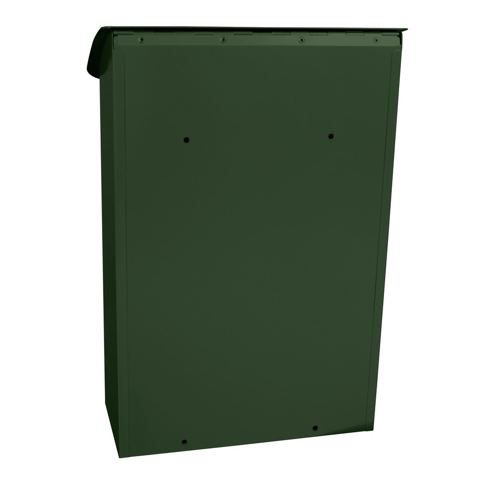 Produktabbildung Nr. 3: Wand-Briefkasten Denian, aus verzinktem Stahl, mit Zylinderschloss, grün