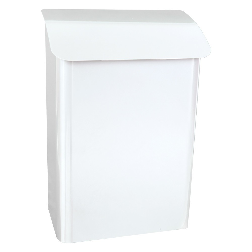 Produktabbildung Nr. 1: Wand-Briefkasten Denian, aus verzinktem Stahl, mit Zylinderschloss, weiß