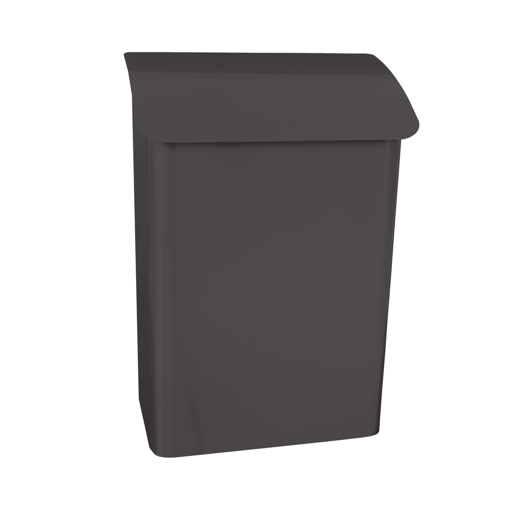 Produktabbildung Nr. 1: Wand-Briefkasten Denian, aus verzinktem Stahl, mit Zylinderschloss, anthrazit