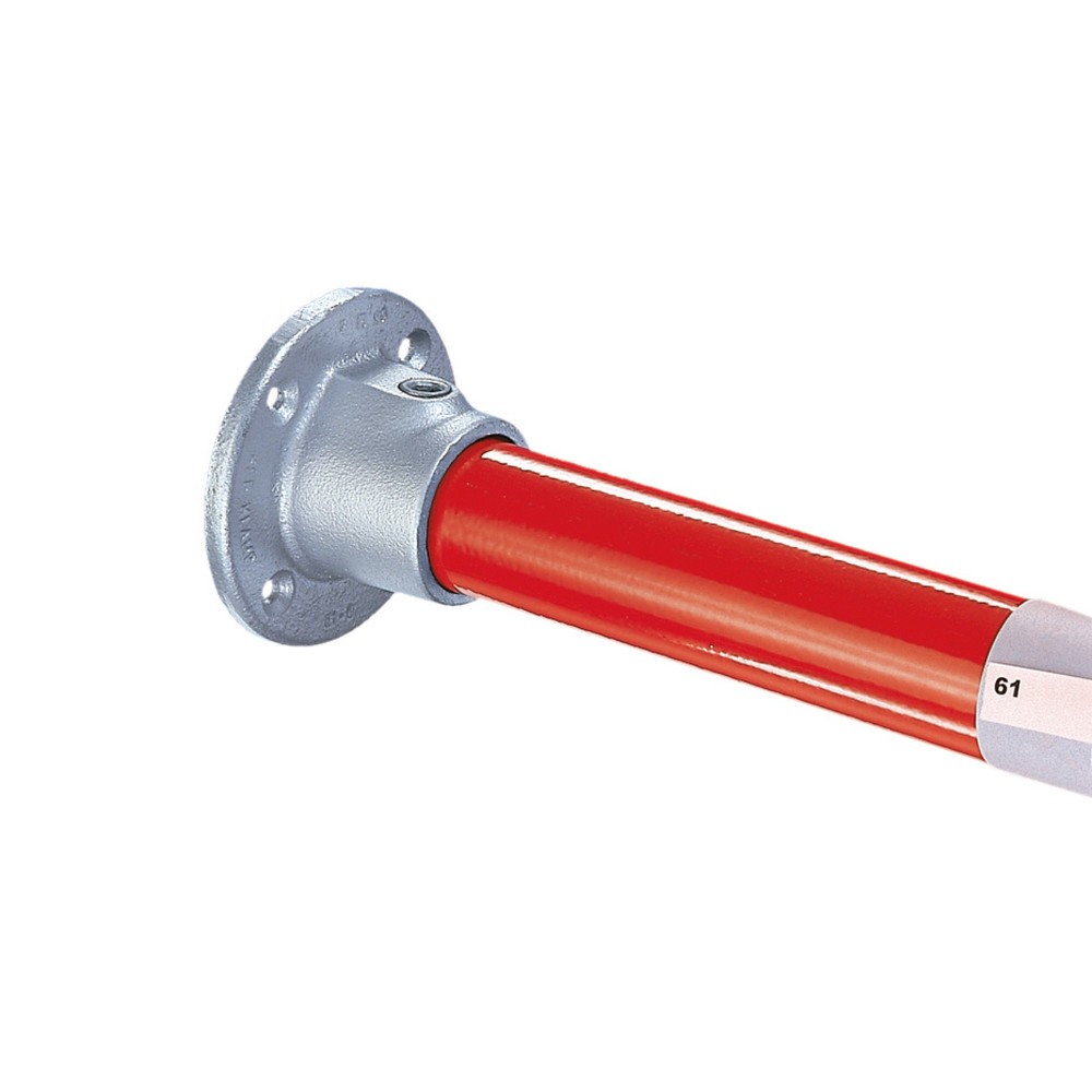 Produktabbildung: Wandbefestigung, 90° Winkel, Außen-Ø Rohr 26,9 mm