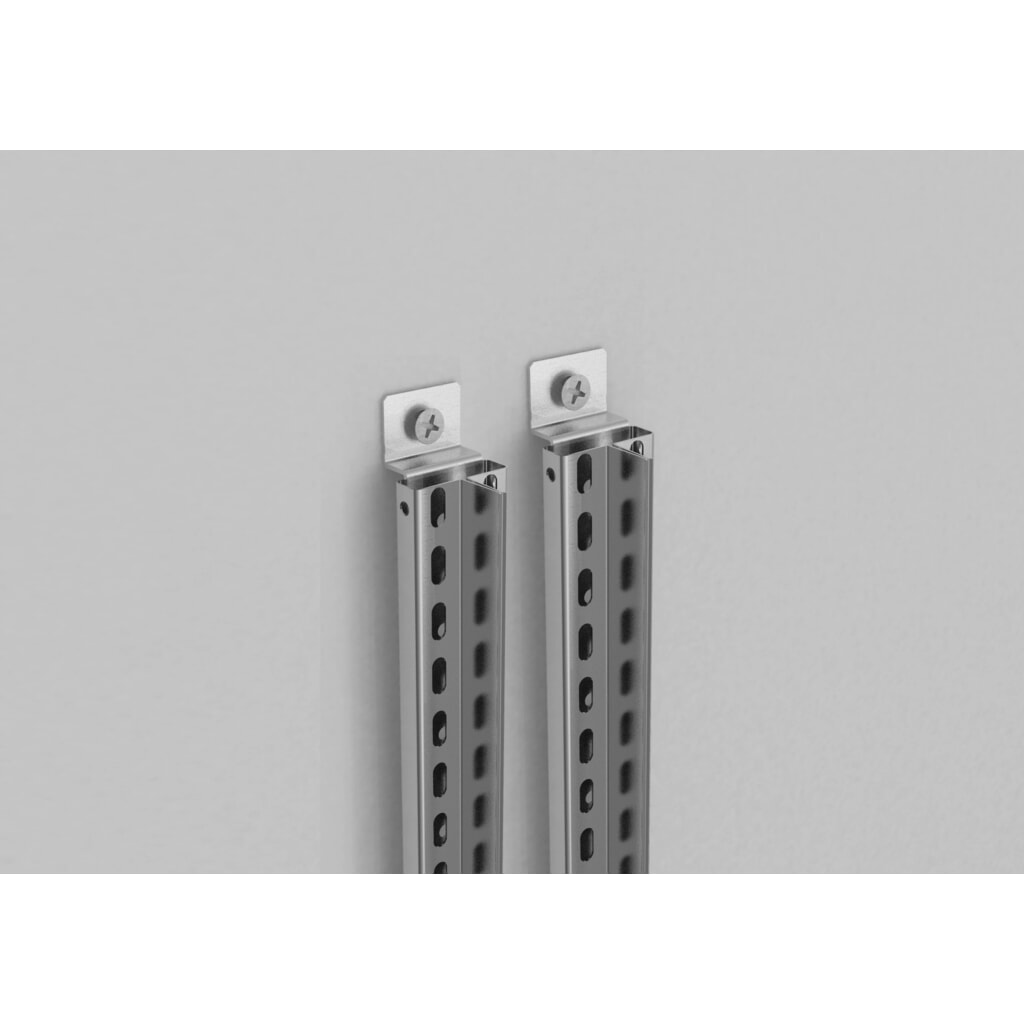 Wandbefestigungsset für META Akten-/Fachbodenregal mit Stecksystem, Grundfeld Produktabbildung Nr. 2: Wandbefestigungsset für META Akten-/Fachbodenregal mit Stecksystem, Grundfeld