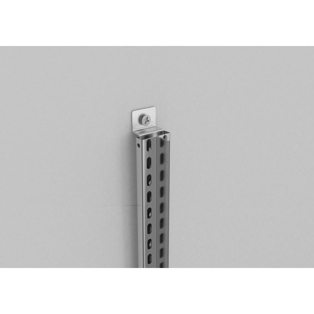 Wandbefestigungsset für META Akten-/Fachbodenregal mit Stecksystem, Anbaufeld Produktabbildung Nr. 2: Wandbefestigungsset für META Akten-/Fachbodenregal mit Stecksystem, Anbaufeld