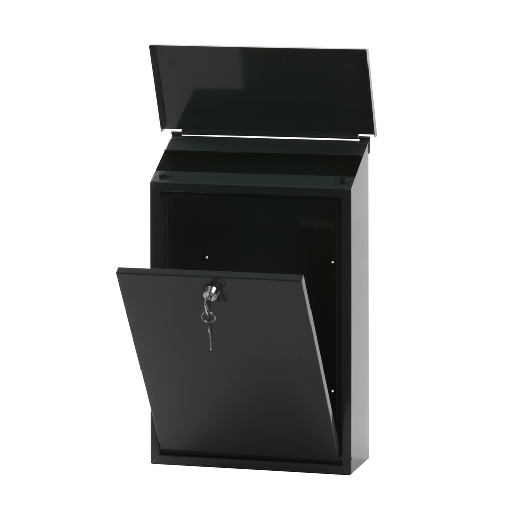Produktabbildung Nr. 3: Wandbriefkasten Toledon, mit Zylinderschloss, aus verzinktem Stahl, anthrazit