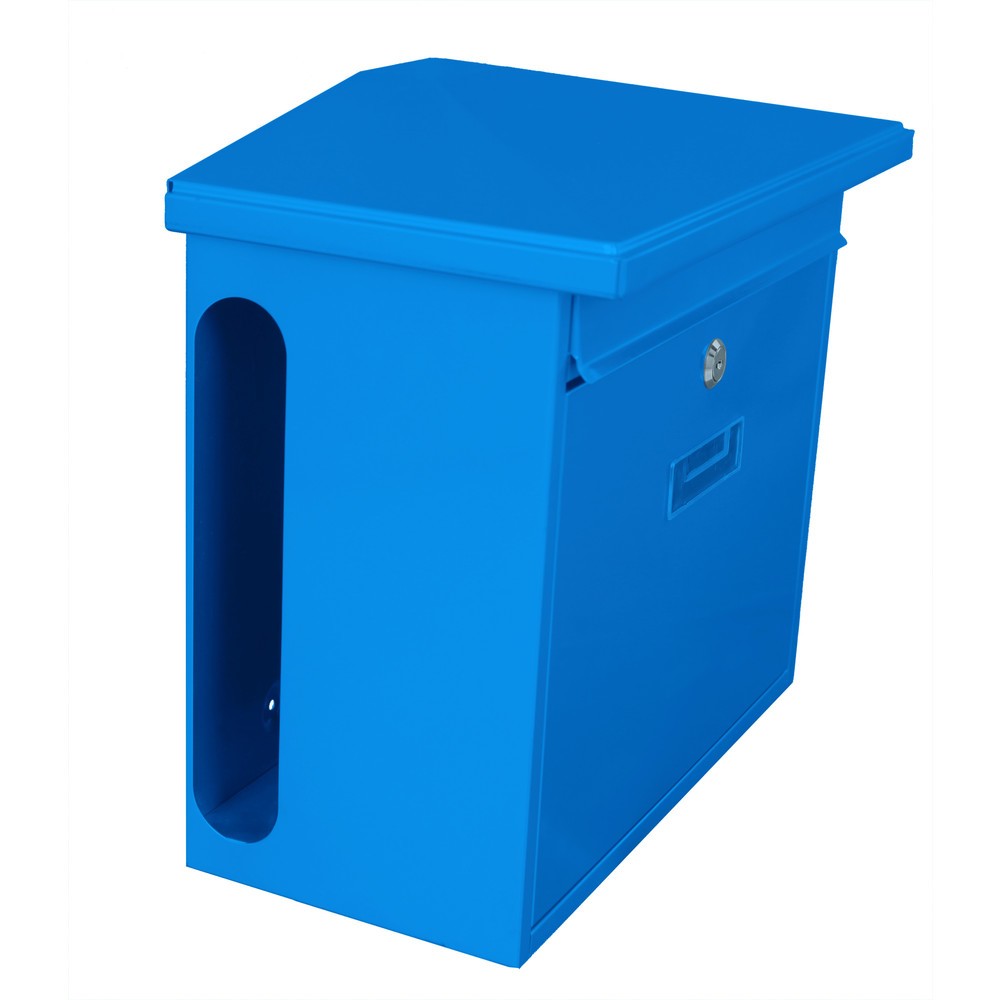 Produktabbildung Nr. 2: Wandbriefkasten Zamoran, aus verzinktem Stahl, blau