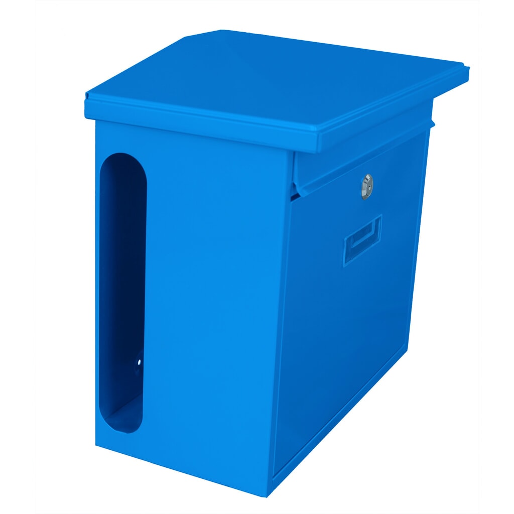 Produktabbildung Nr. 2: Wandbriefkasten Zamoran, aus verzinktem Stahl, blau