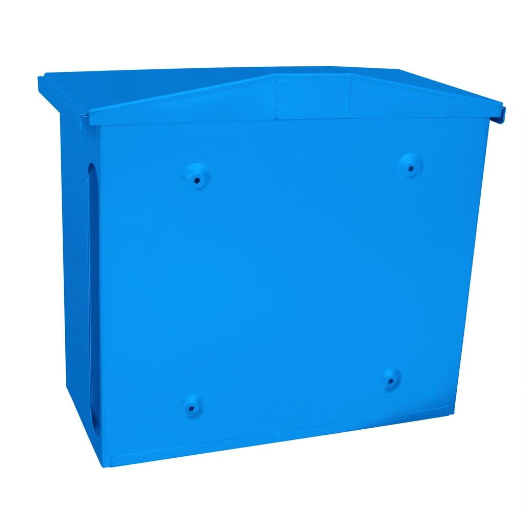 Wandbriefkasten Zamoran, aus verzinktem Stahl, blau Produktabbildung Nr. 3: Wandbriefkasten Zamoran, aus verzinktem Stahl, blau