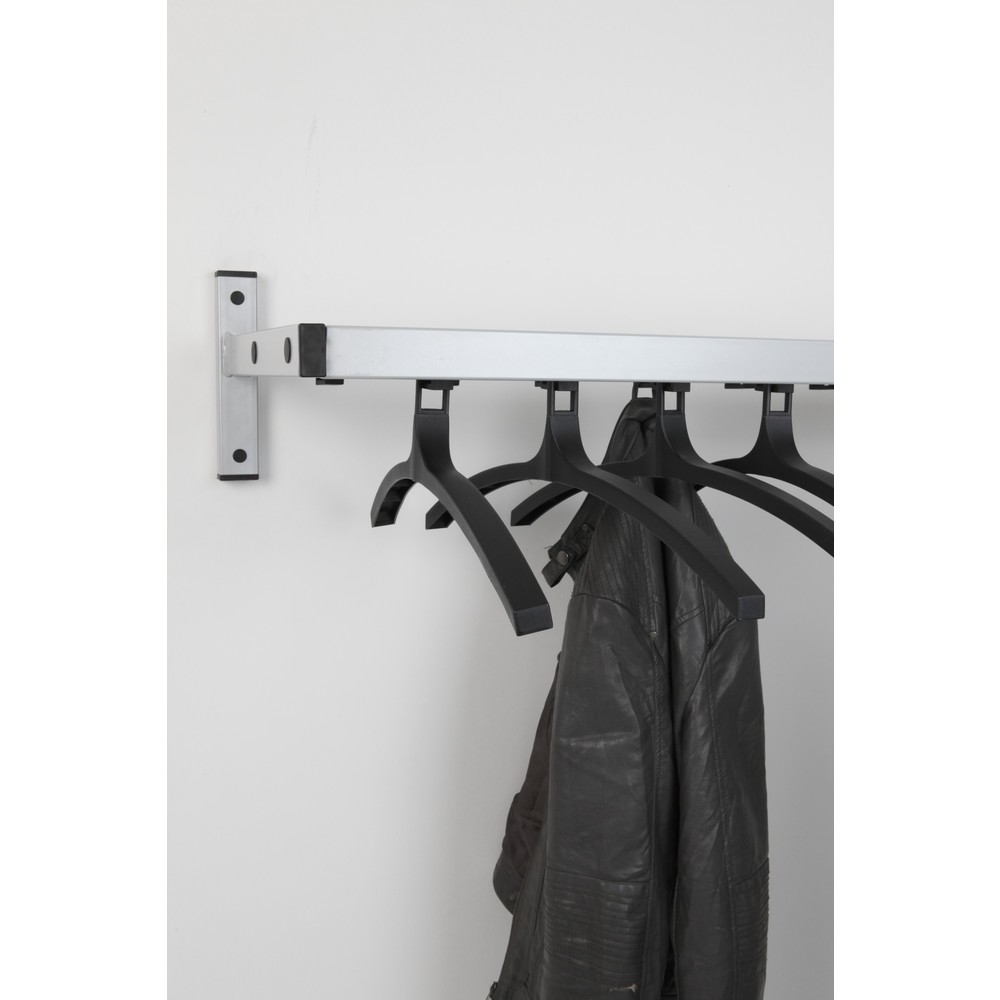 Produktabbildung Nr. 3: Wandgarderobe Safe, zum Anschrauben, grau, 19 Haken