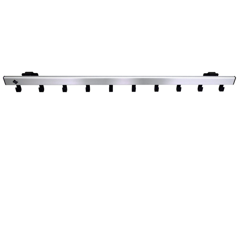 Produktabbildung Nr. 3: Wandgarderobe, zum Anschrauben, 10 Haken, grau, schwarz