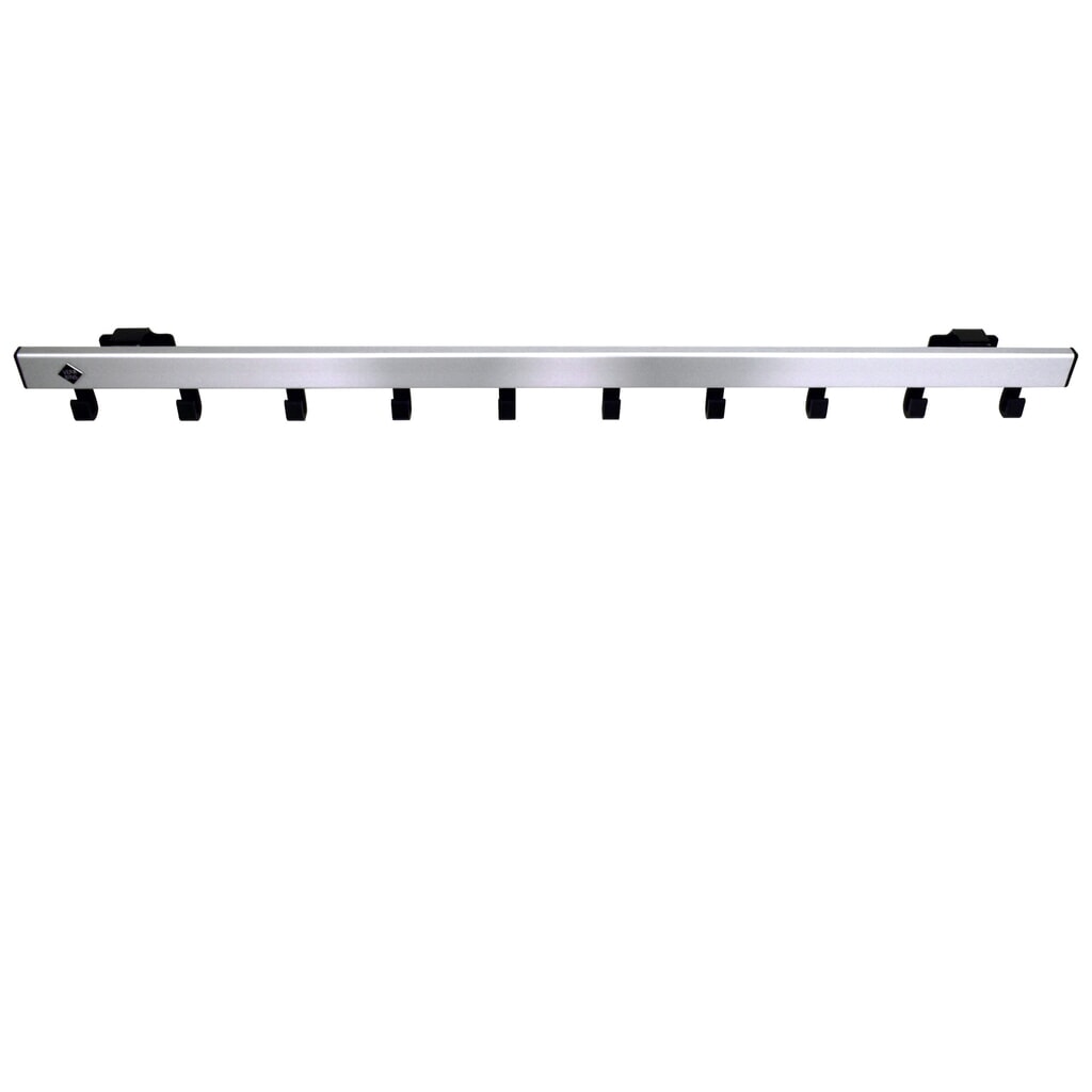 Produktabbildung Nr. 3: Wandgarderobe, zum Anschrauben, 10 Haken, grau, schwarz