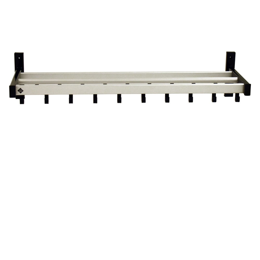 Produktabbildung Nr. 2: Wandgarderobe, zum Anschrauben, 19 Haken, grau, schwarz