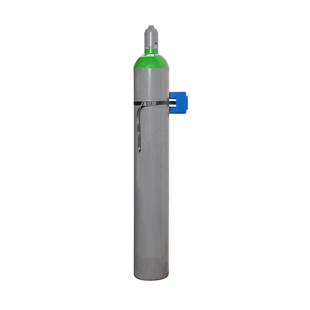 Produktabbildung: Wandhalterung für 1 Gasflasche, Zurrband, Flaschen-Ø 140-320 mm