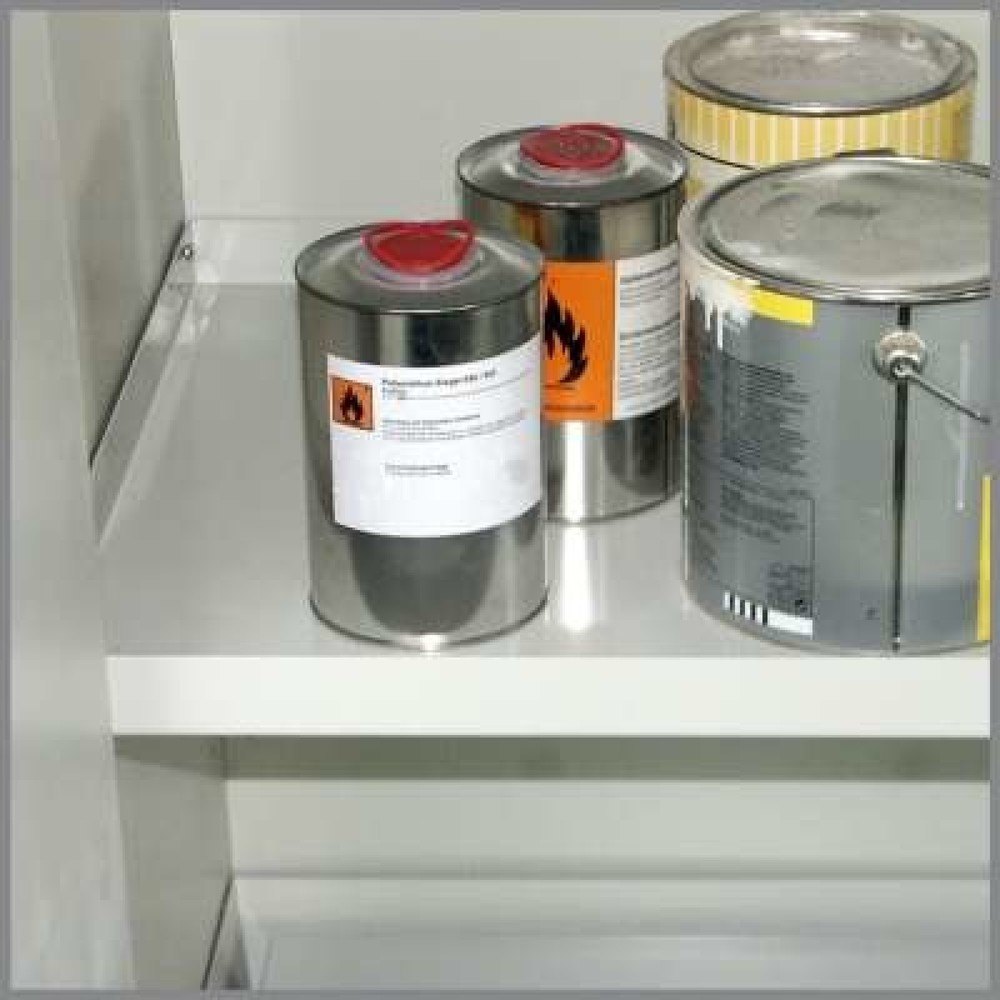 Produktabbildung: Wannenboden für PRIORIT Sicherheitsschrank Typ 90, Stahlblech, BxT 1.013 x 349 mm