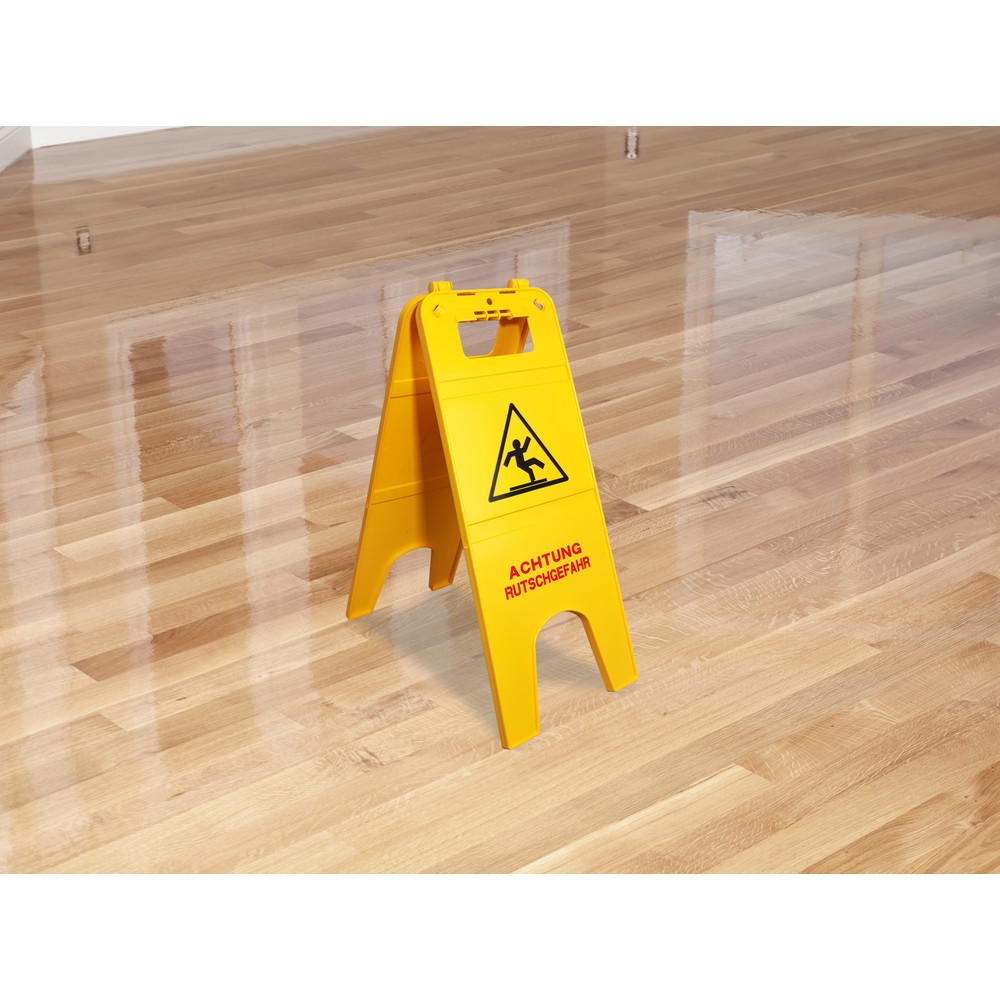 Produktabbildung Nr. 3: Warnschild-Set "Achtung Rutschgefahr", 2-teilig