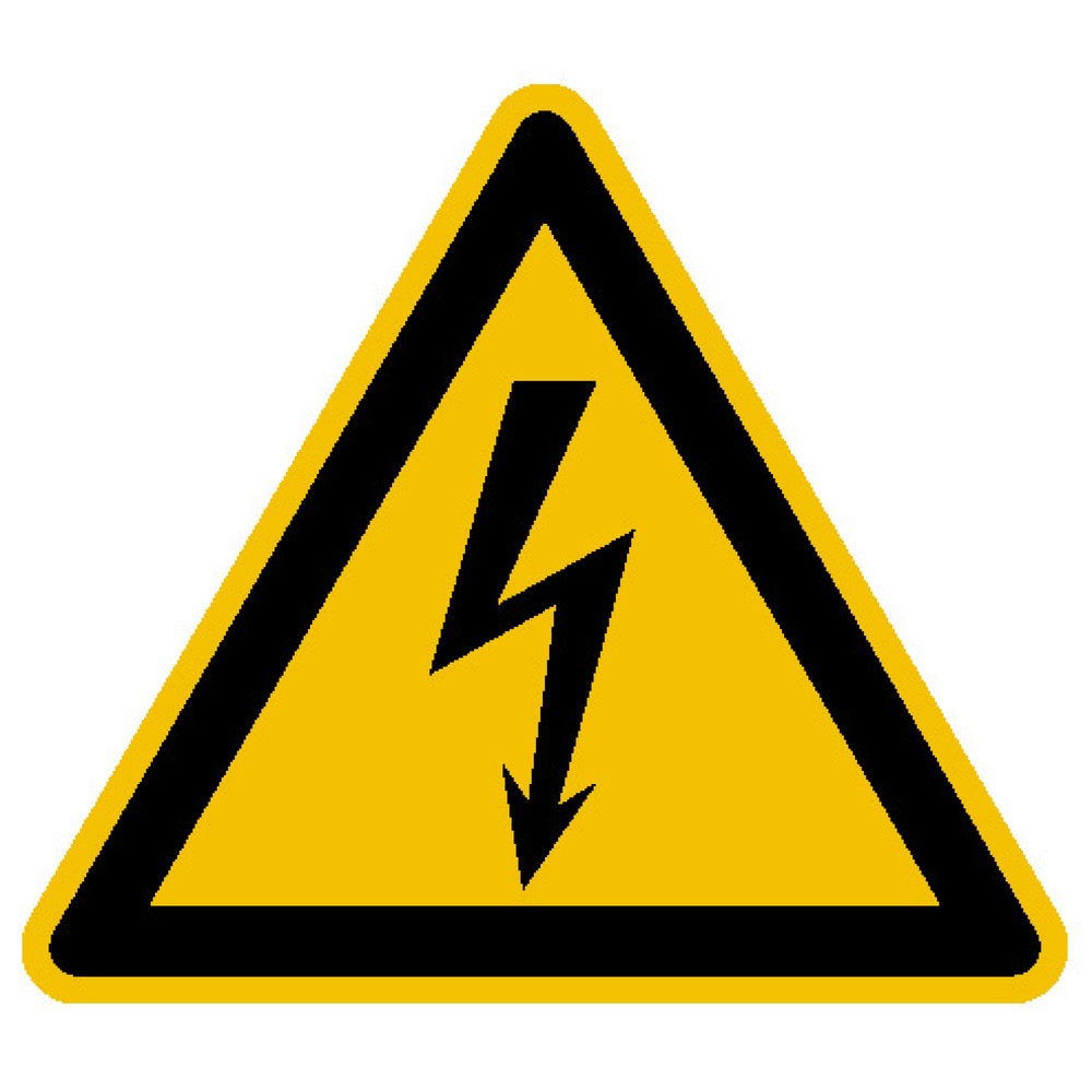 Warnschild – Warnung vor elektrischer Spannung
