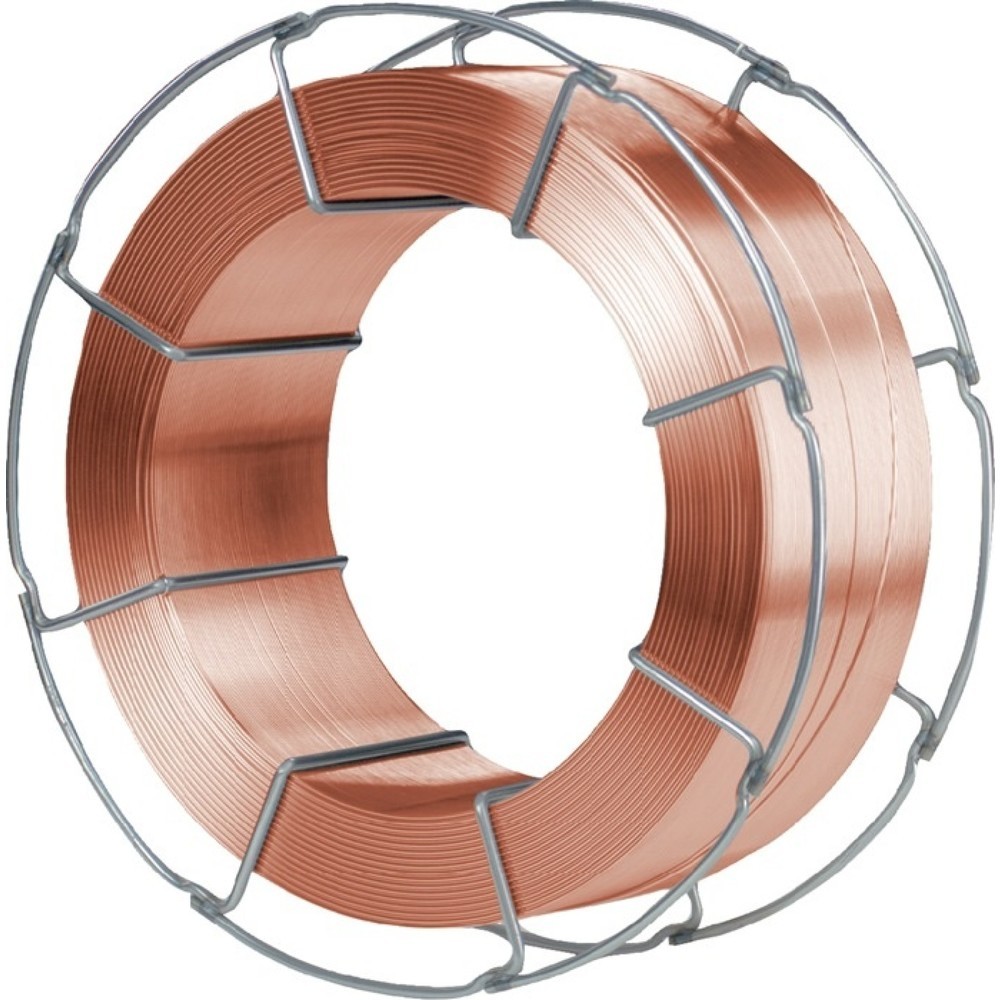 Produktabbildung: WDI MAG Schweißdraht G4Si1 (SG 3), B-300 Spule, Ø 1 mm, 15kg Spule, lagengespult