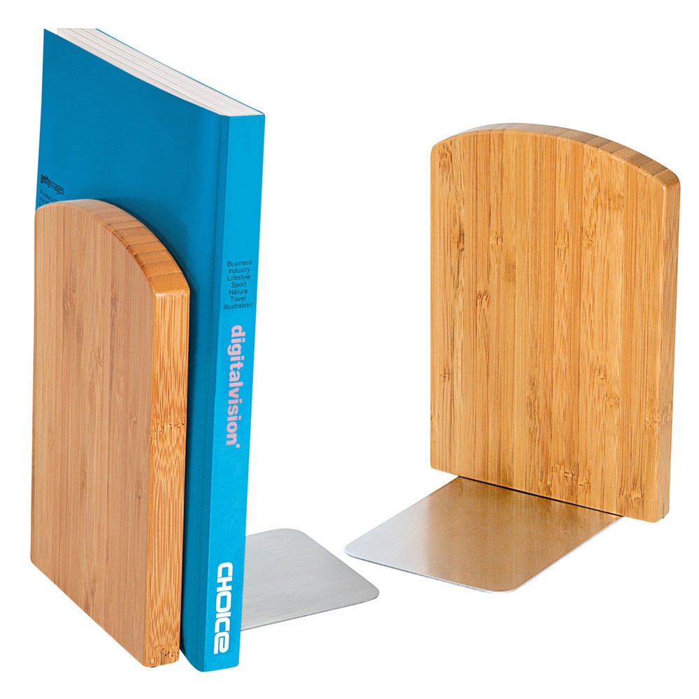 Produktabbildung: WEDO® Bambus Buchstützen-Set, braun