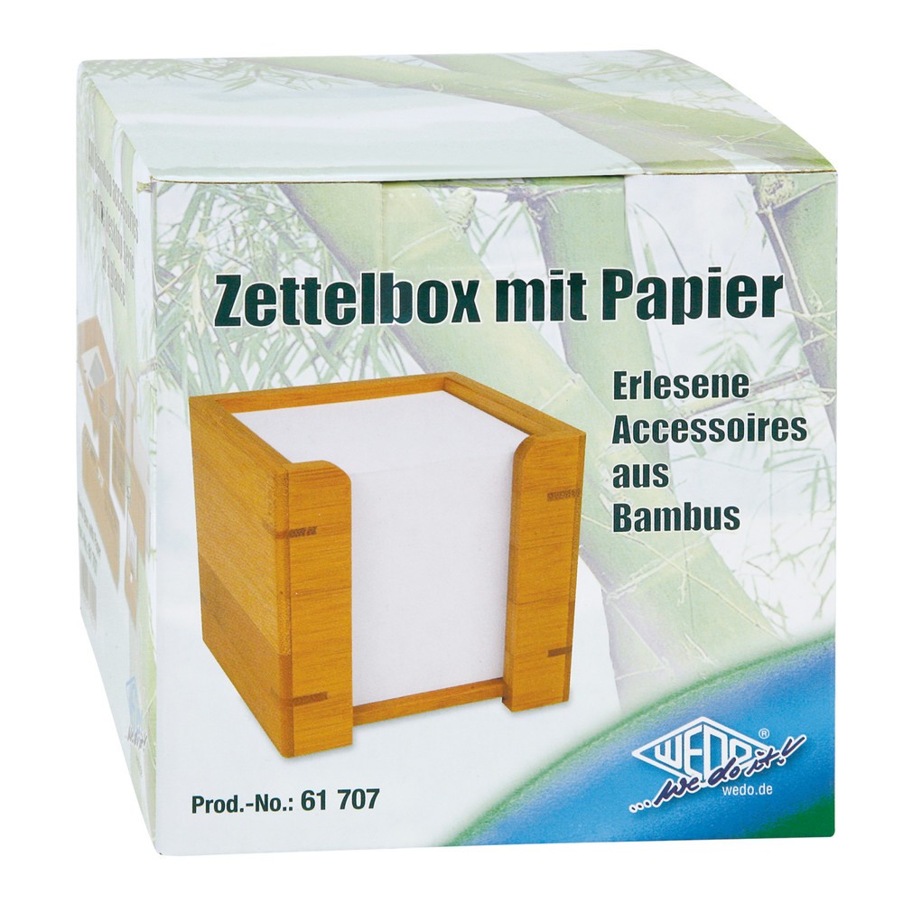Produktabbildung Nr. 2: WEDO® Bambus Zettelbox, braun