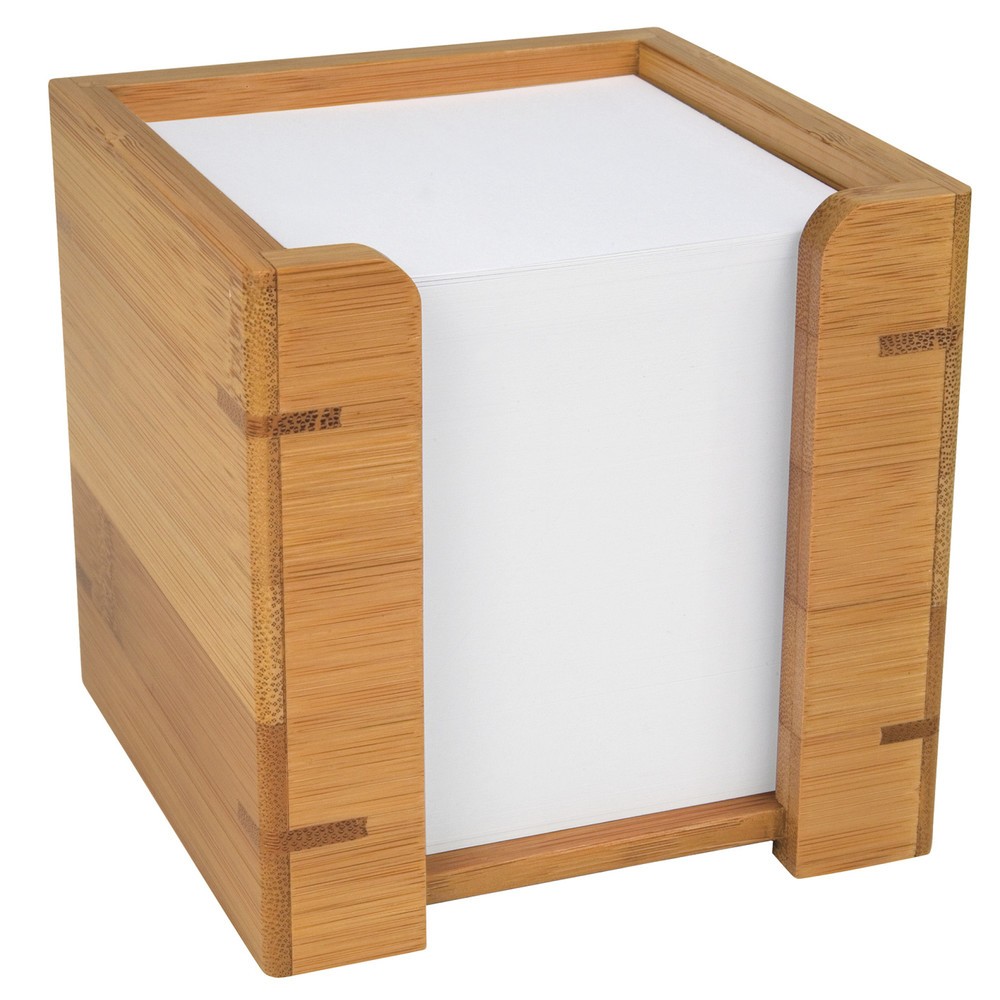 Produktabbildung: WEDO® Bambus Zettelbox, braun