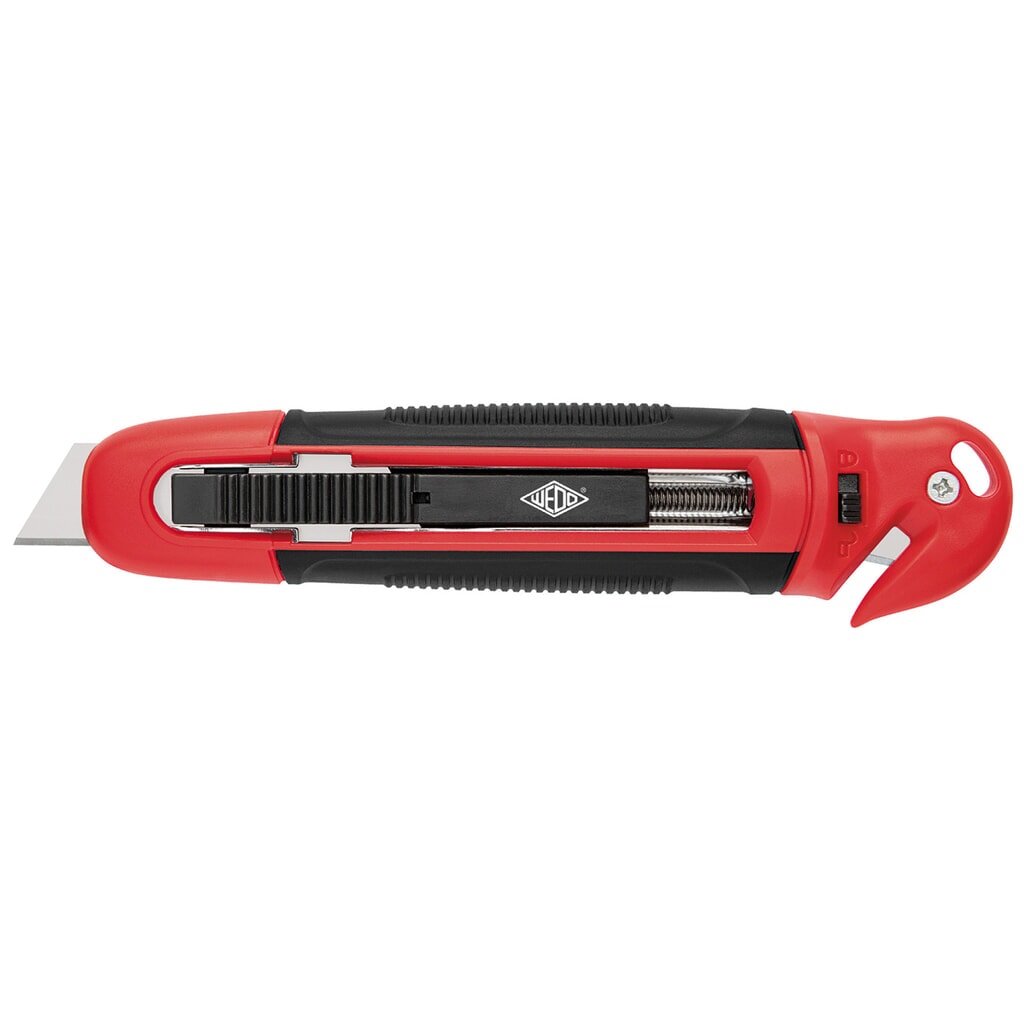 WEDO® Safety-Cutter STANDARD mit integriertem Folienschneider, 12 Stk/VE Produktabbildung: WEDO® Safety-Cutter STANDARD mit integriertem Folienschneider, 12 Stk/VE