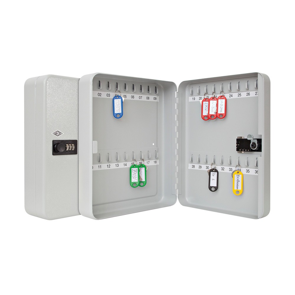 Produktabbildung Nr. 3: WEDO® Schlüsselschrank mit 3-stelligem Zahlenschloss, für 36 Schlüssel, lichtgrau