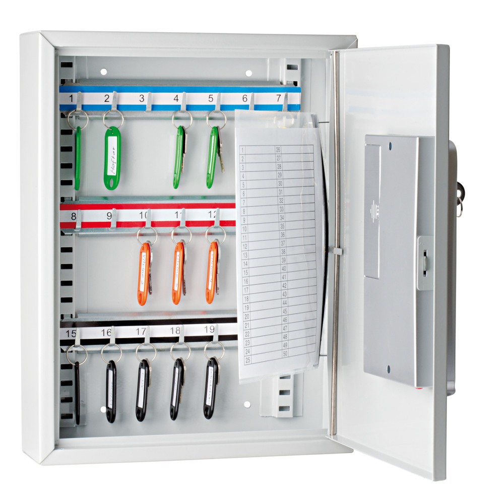 Produktabbildung Nr. 2: WEDO® Schlüsselschrank mit elektronischem Drehzahlenschloss, für 21 Schlüssel, lichtgrau