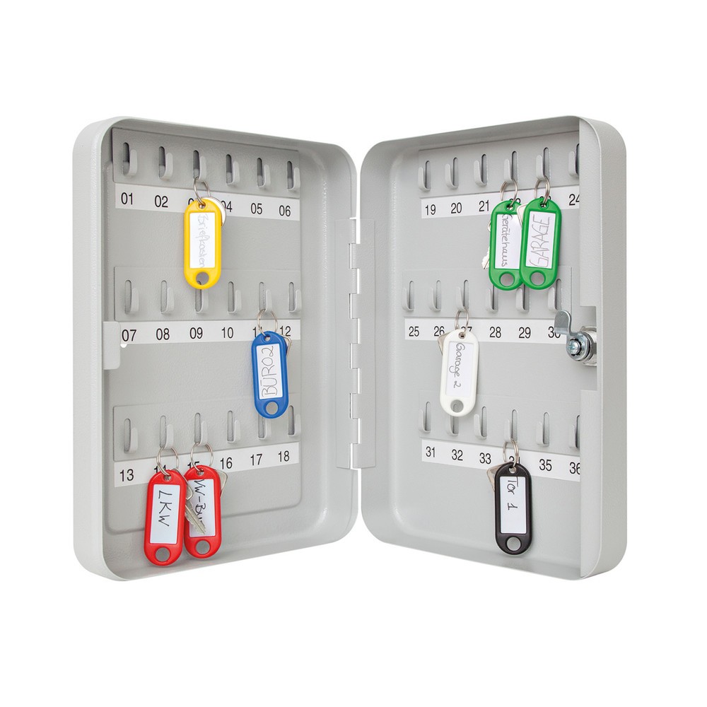 Produktabbildung Nr. 2: WEDO® Schlüsselschrank mit Standardschloss, für 36 Schlüssel, lichtgrau