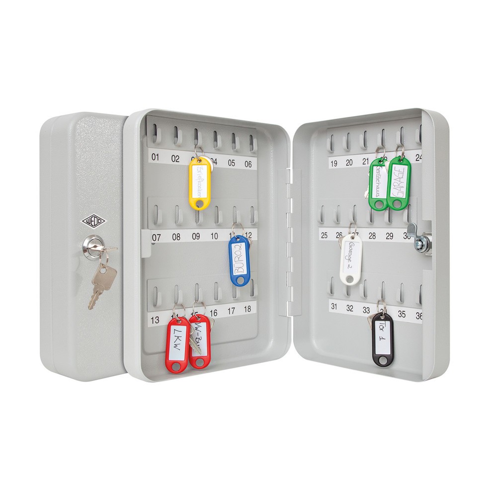 Produktabbildung Nr. 3: WEDO® Schlüsselschrank mit Standardschloss, für 36 Schlüssel, lichtgrau
