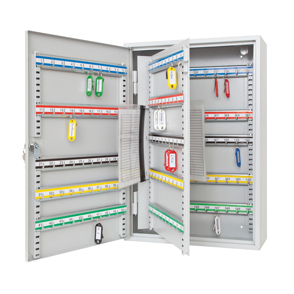 Produktabbildung Nr. 2: WEDO® Schlüsselschrank XL mit Standardschloss, für 150 Schlüssel, lichtgrau