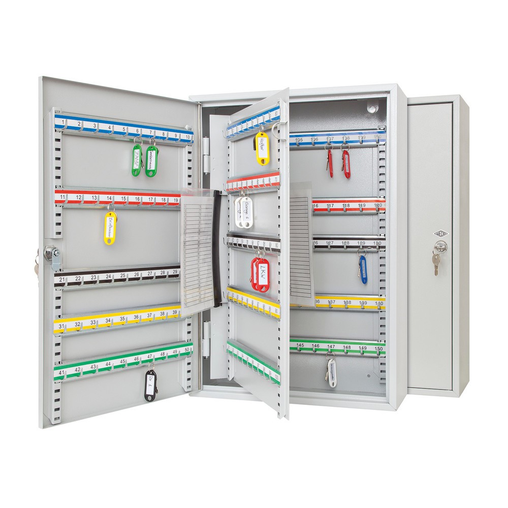 Produktabbildung Nr. 3: WEDO® Schlüsselschrank XL mit Standardschloss, für 150 Schlüssel, lichtgrau